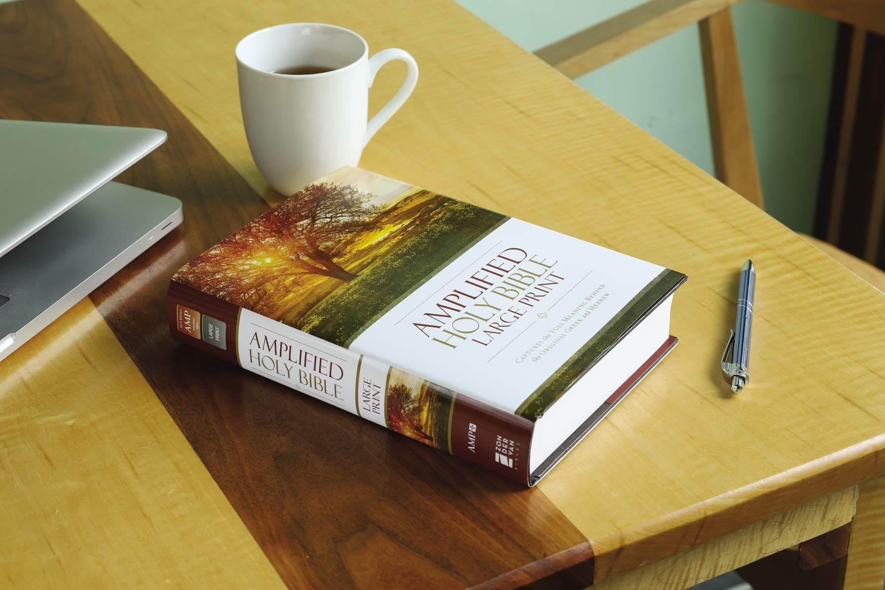 Amplified Holy Bible, Large Print, Hardcover: Captures the Full Meaning Behind the Original Greek and Hebrew used book depot