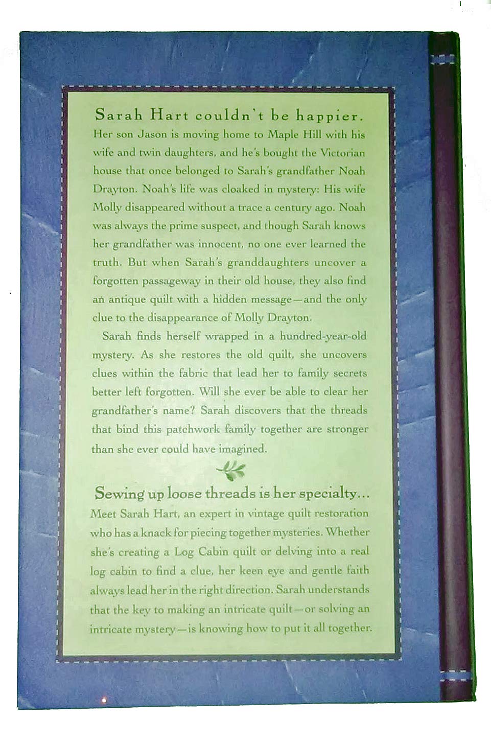 Family Patterns (Patchwork Mysteries) used book depot