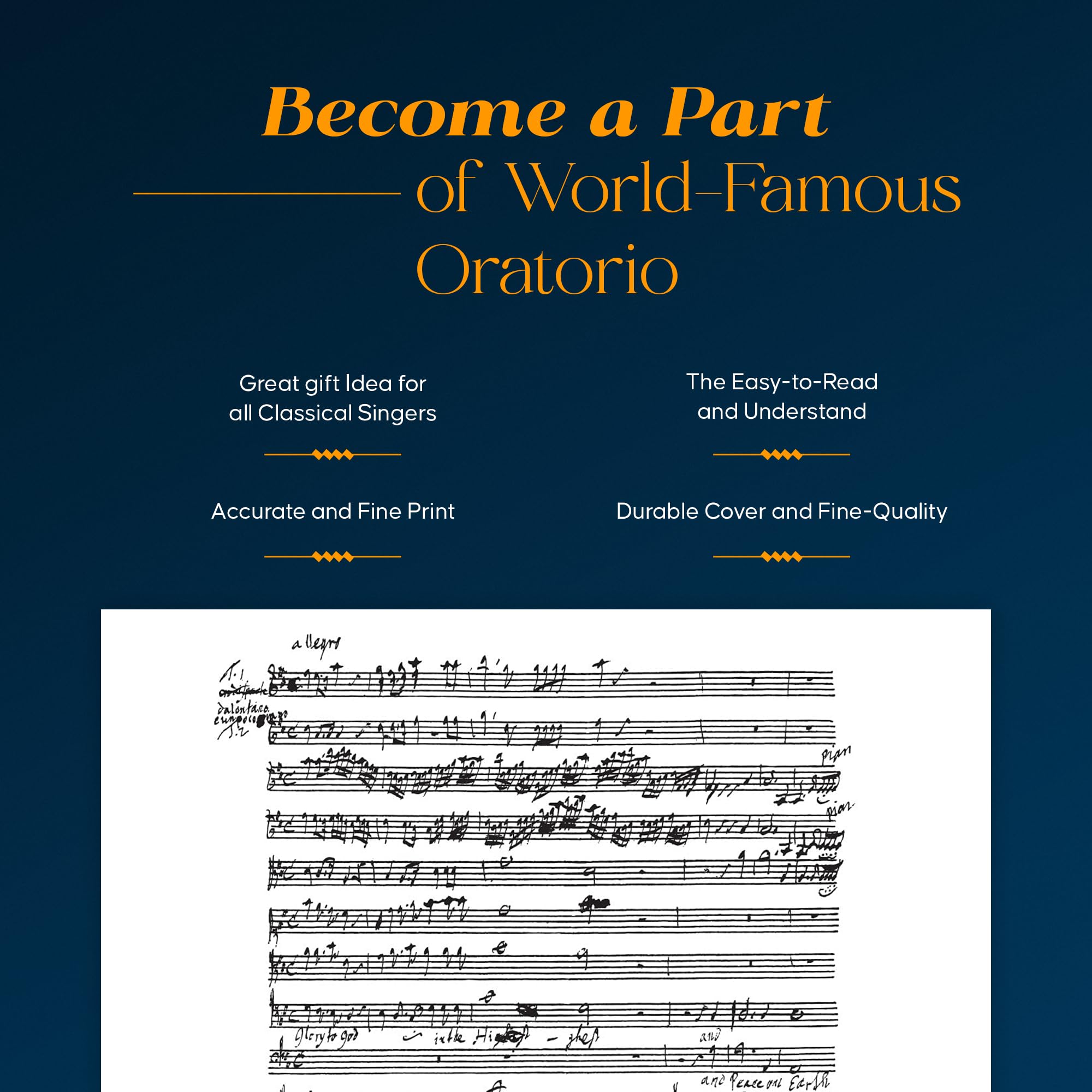 The Messiah: An Oratorio for Four-Part Chorus of Mixed Voices, Soprano, Alto, Tenor, and Bass Soli and Piano