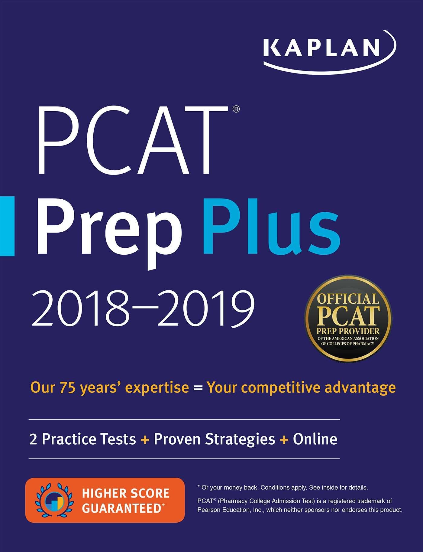 PCAT Prep Plus 2018-2019: 2 Practice Tests + Proven Strategies + Online (Kaplan Test Prep) used book depot