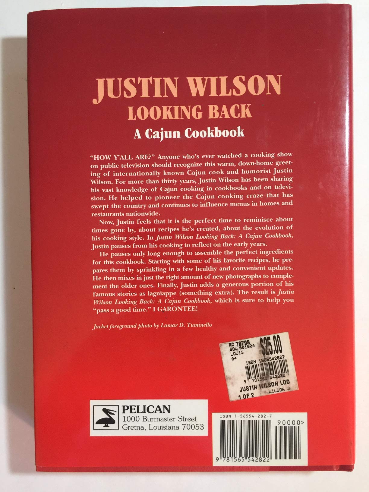 Justin Wilson Looking Back: A Cajun Cookbook