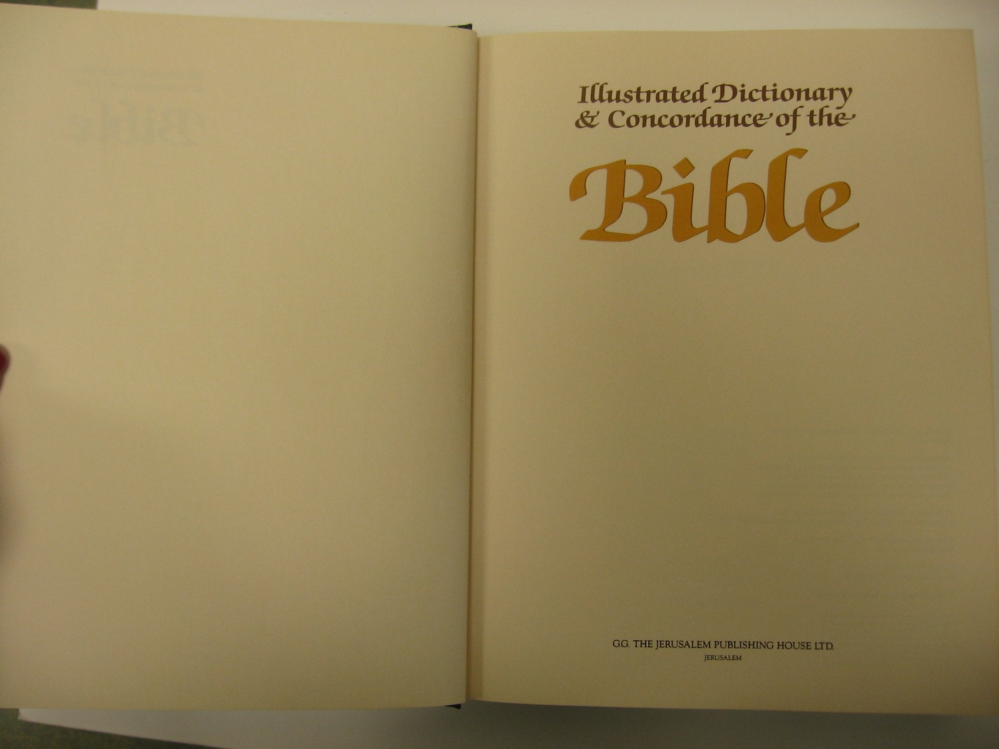 The Illustrated Dictionary and Concordance of the Bible
