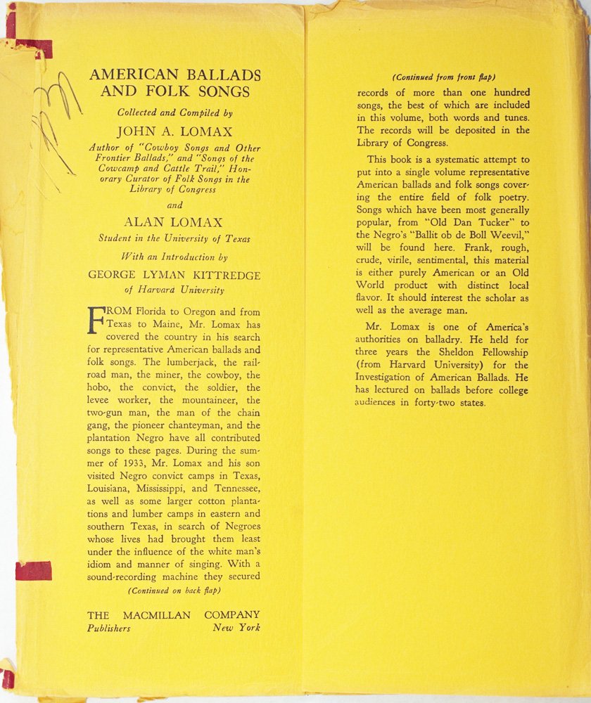 American Ballads and Folk Songs used book depot
