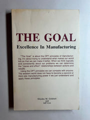 The Goal: Excellence In Manufacturing used book depot