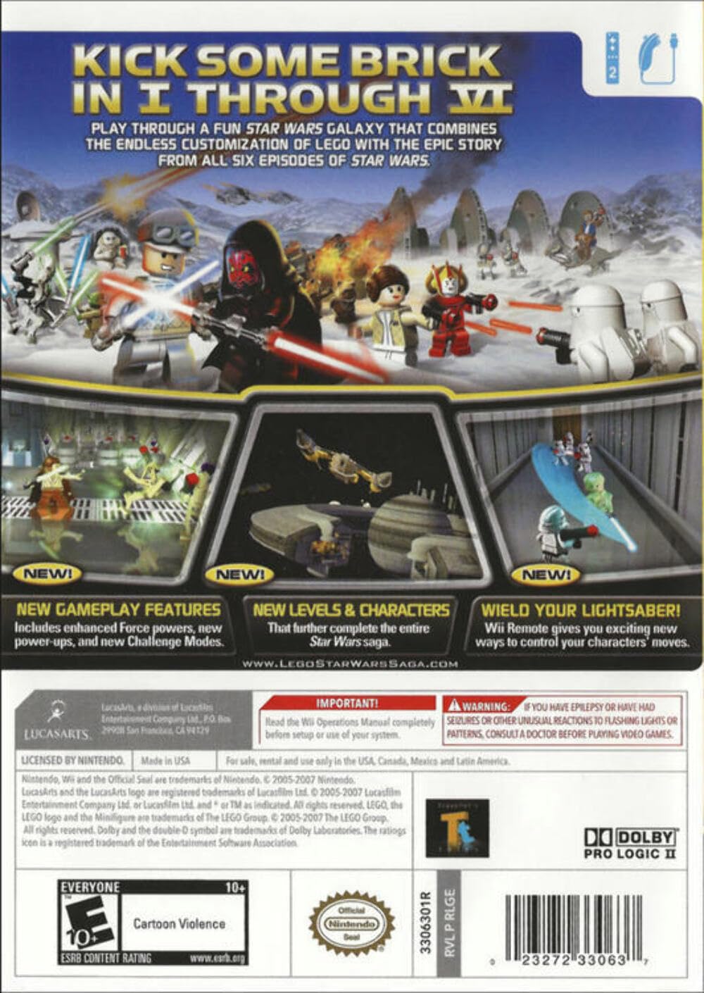 Lego Star Wars: The Complete Saga - Nintendo Wii used book depot