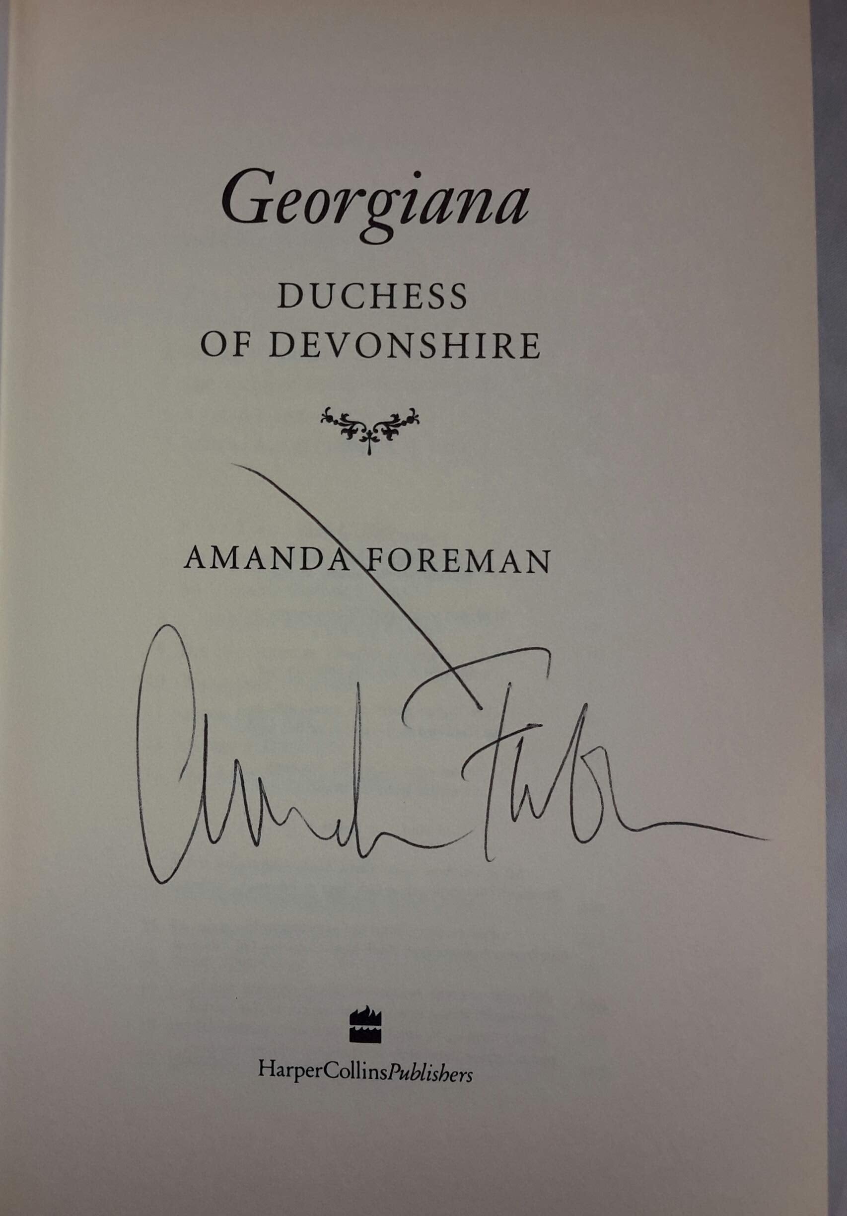 Georgiana, Duchess of Devonshire used book depot