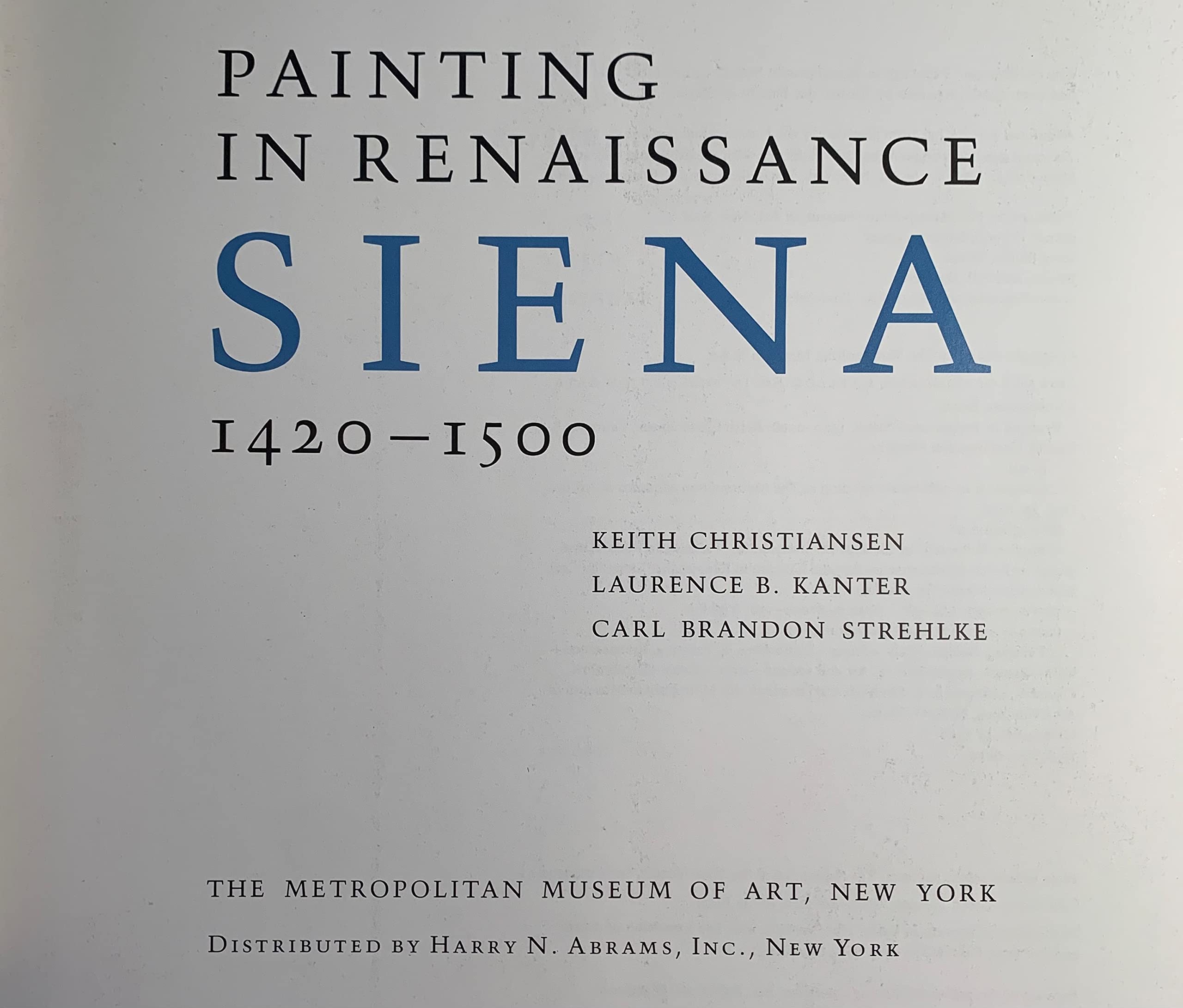 Painting in Renaissance Siena 1420-1500 used book depot