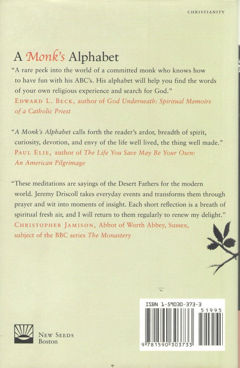 A Monk's Alphabet: Moments of Stillness in a Turning World used book depot