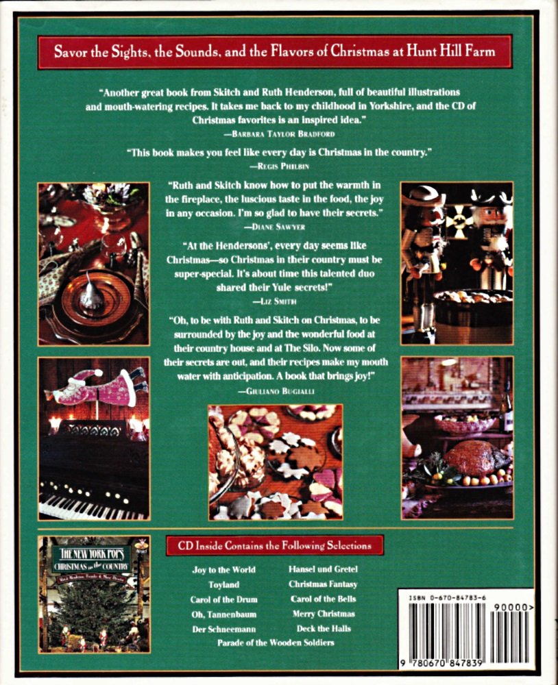 Ruth and Skitch Henderson's Christmas in the Country: Recipes, Crafts, Gifts, and Music used book depot