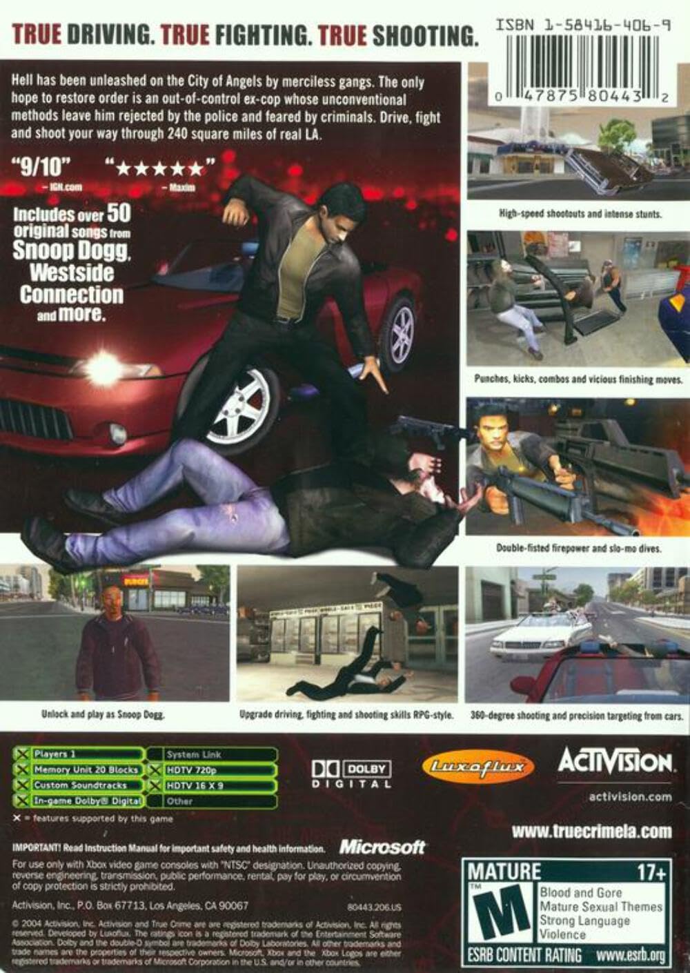 True Crime: Streets of LA - Xbox