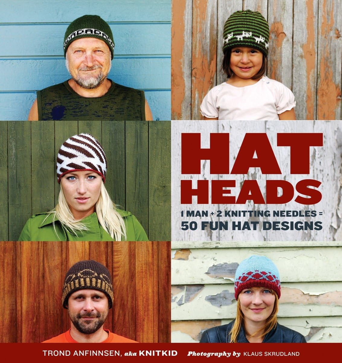 HatHeads: 1 Man + 2 Knitting Needles = 50 Fun Hat Designs used book depot