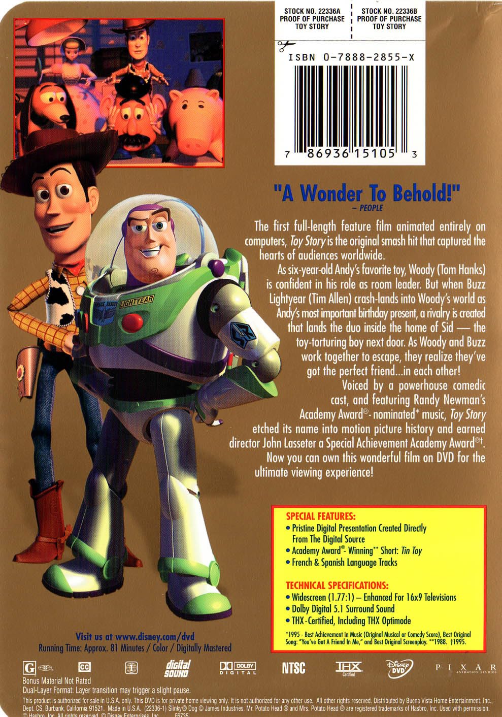 Toy Story [1995] used book depot