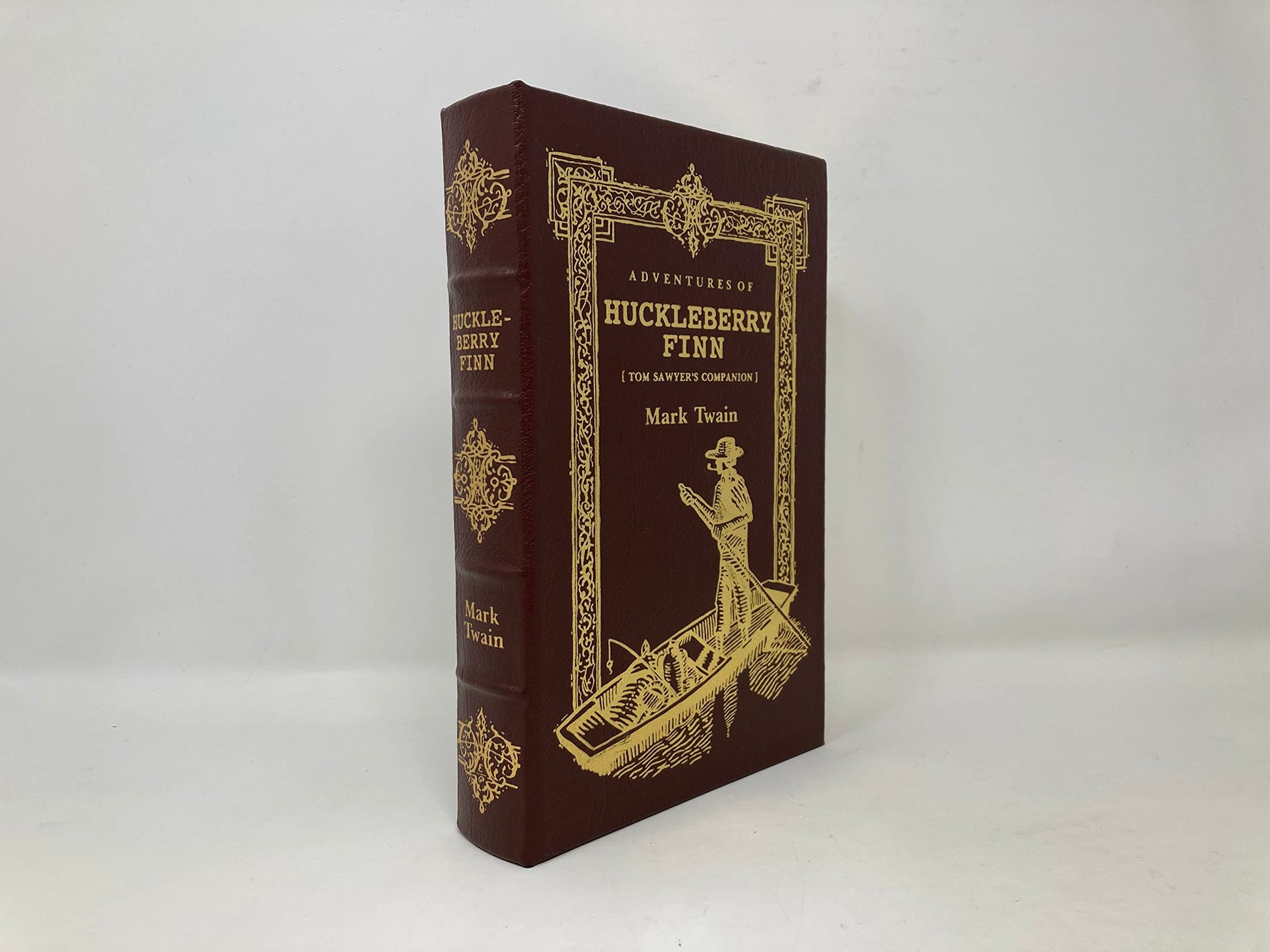 The Adventures of Huckleberry Finn: Tom Sawyer's Companion (2008 Brown Leatherbound Hardcover Easton Press Deluxe Limited Collector's Edition Printing, 0677068573) used book depot