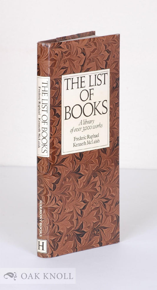 List of Books Frederic Raphael  Kenneth McLeish