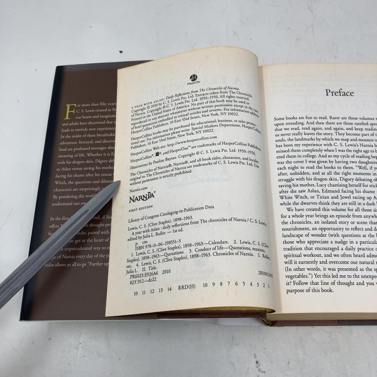 A Year with Aslan: Daily Reflections from The Chronicles of Narnia used book depot