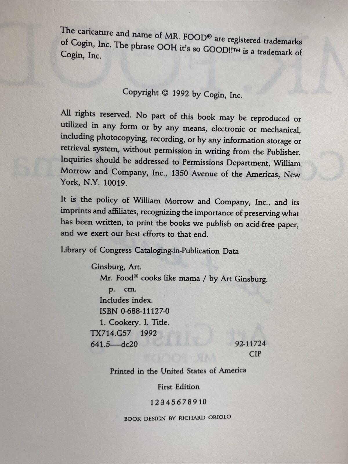 Mr. Food Cooks Like Mama