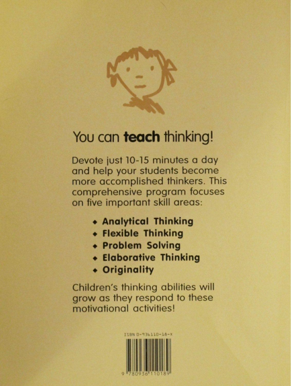 Are They Thinking: A Thinking Skills Program for the Elementary Grades used book depot