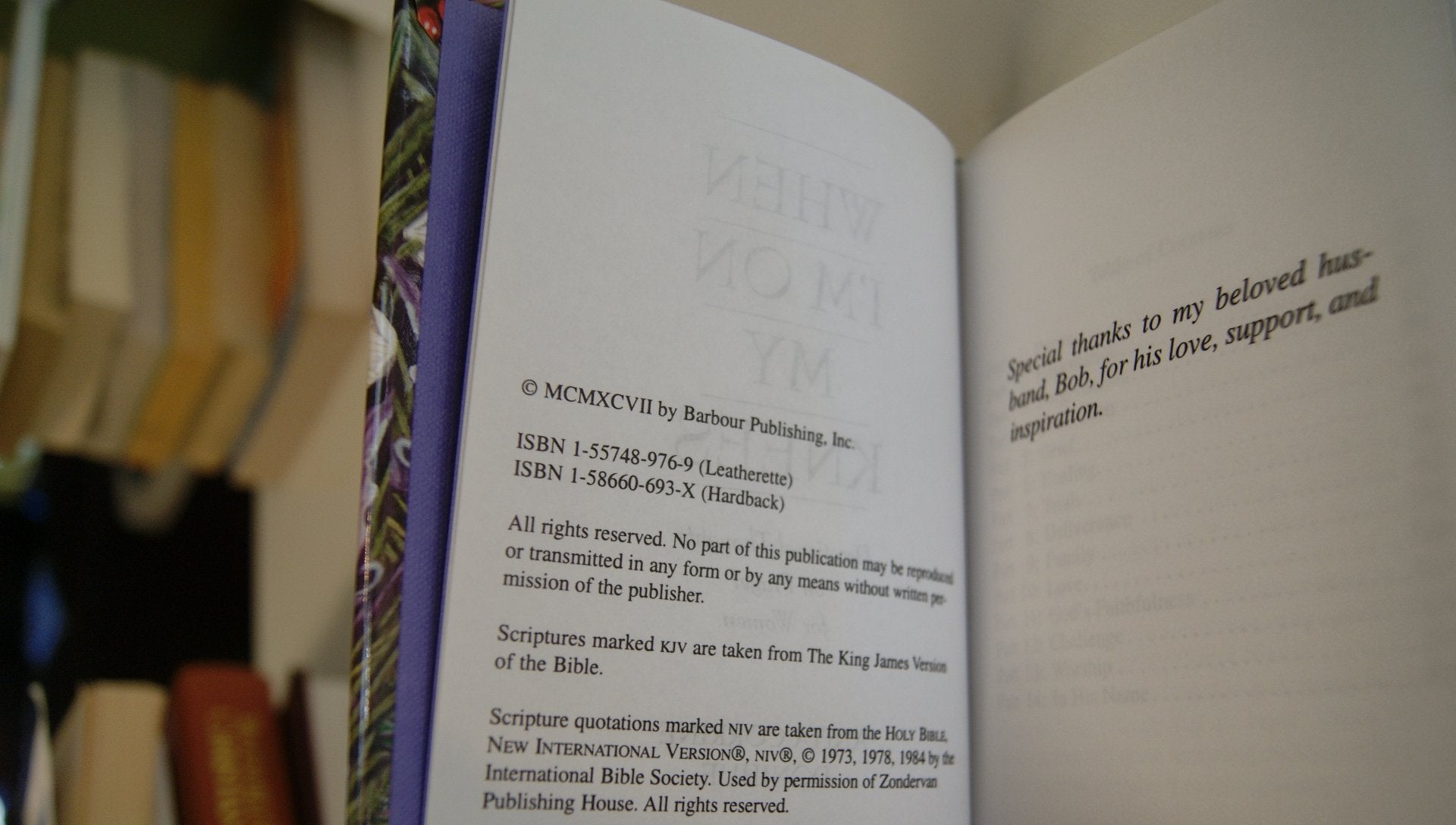 When I'm On My Knees: Devotional Thoughts On Prayer For Women