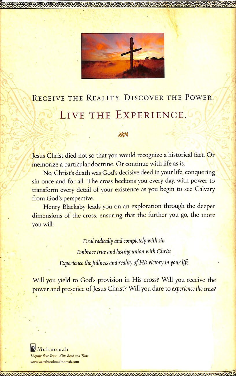 Experiencing the Cross: Your Greatest Opportunity for Victory Over Sin used book depot