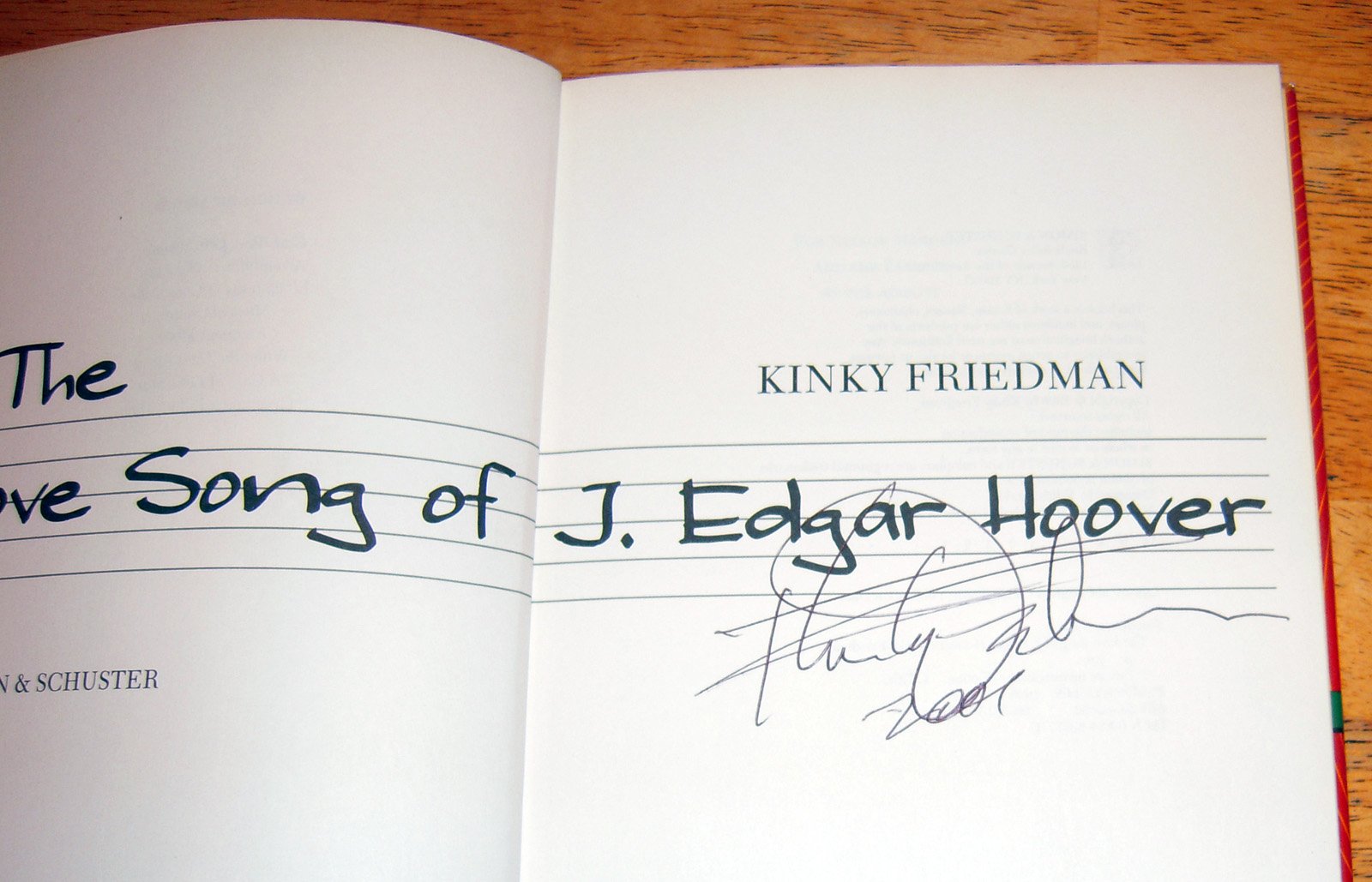 The Love Song of J. Edgar Hoover used book depot