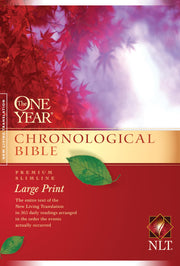 The One Year Chronological Bible NLT, Premium Slimline Large Print (Softcover) used book depot