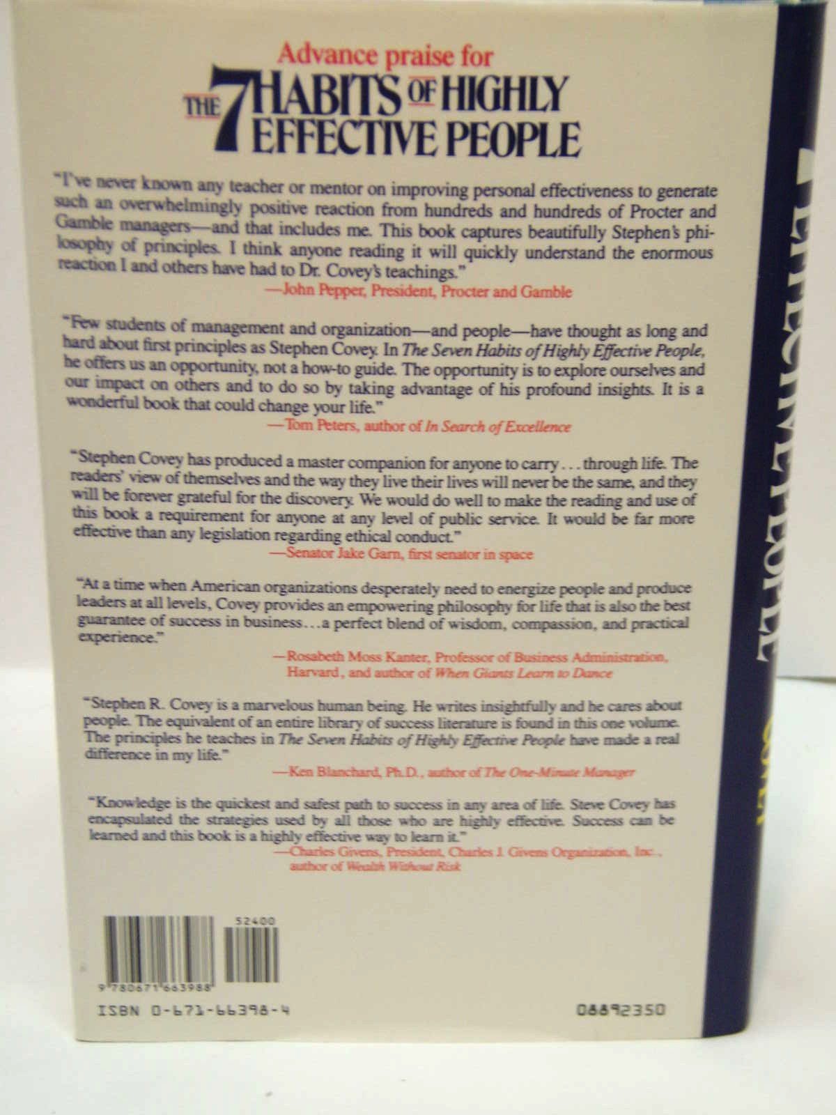 Seven Habits of Highly Effective People: Restoring the Character Ethic used book depot