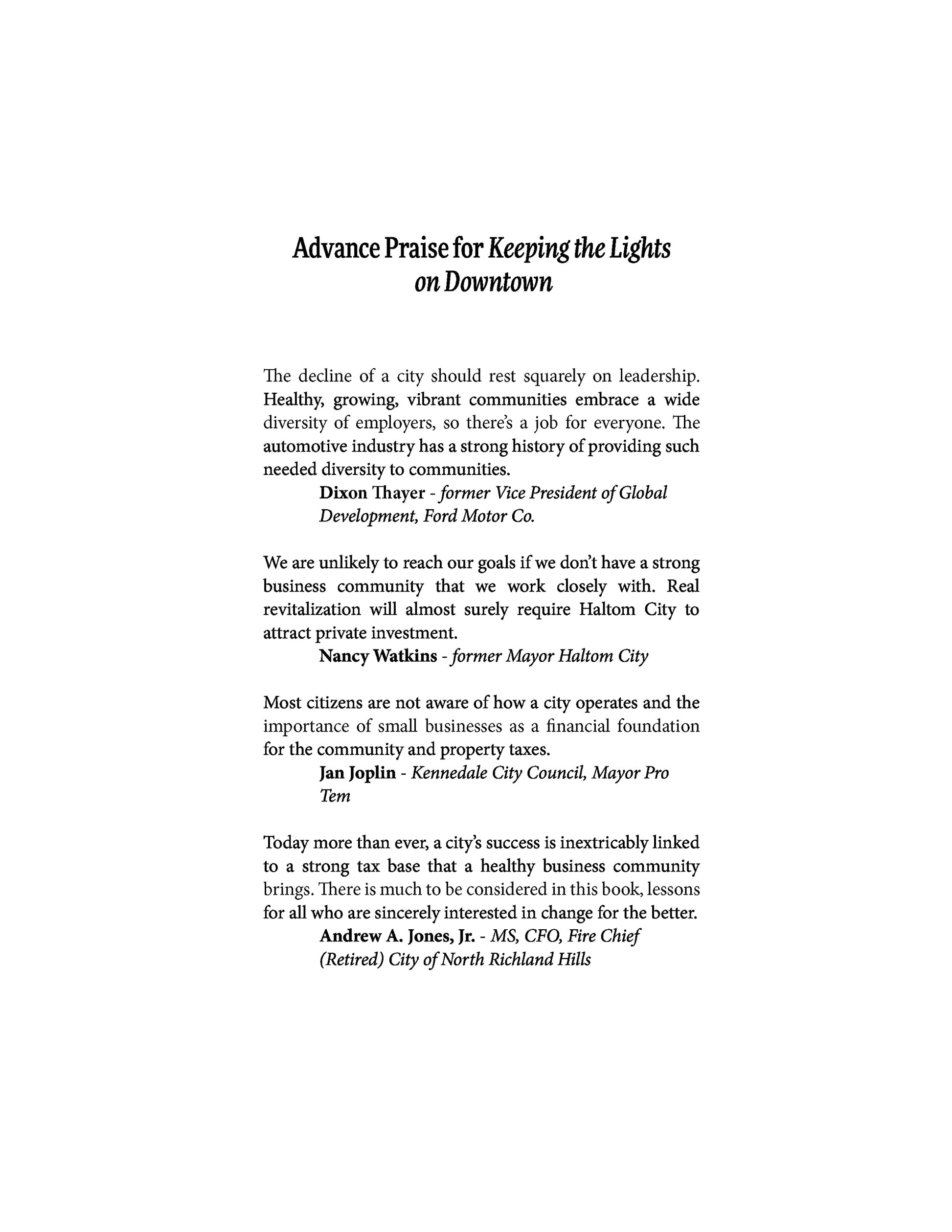 Keeping the Lights on Downtown in America's Small Cities (English and Spanish Edition) used book depot