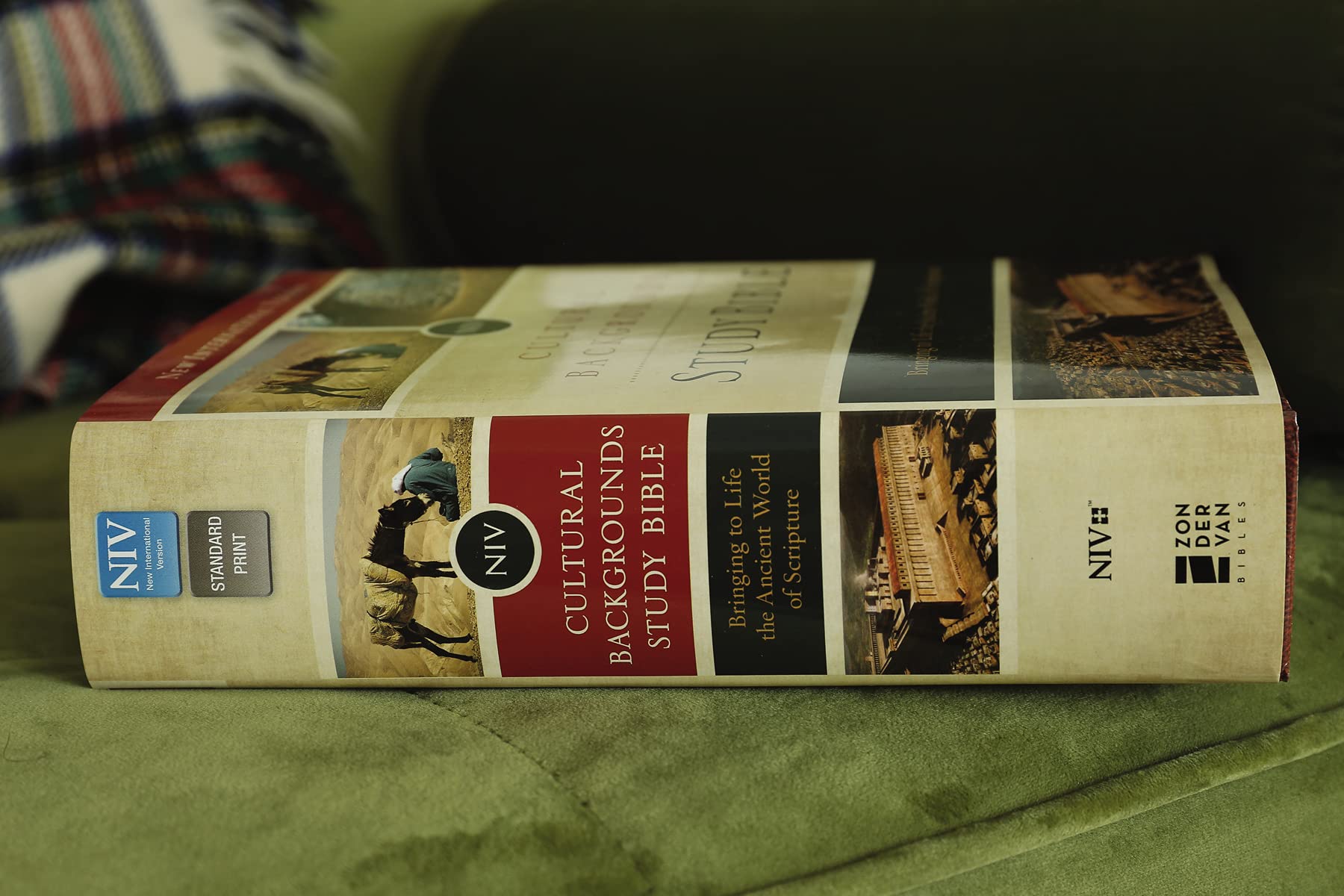 NIV, Cultural Backgrounds Study Bible (Context Changes Everything), Hardcover, Red Letter: Bringing to Life the Ancient World of Scripture used book depot