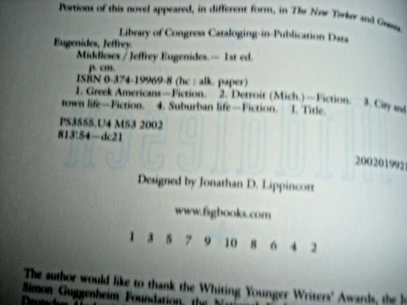 Middlesex: A Novel used book depot