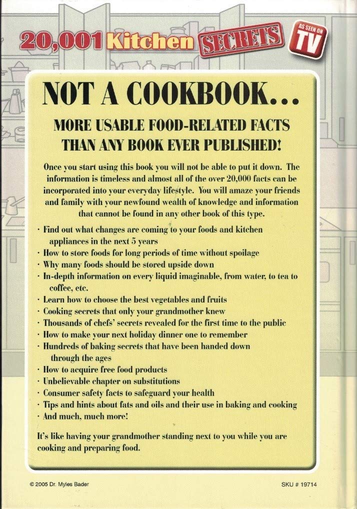 20,001 Kitchen Secrets (The Wizard of Food Presents) used book depot