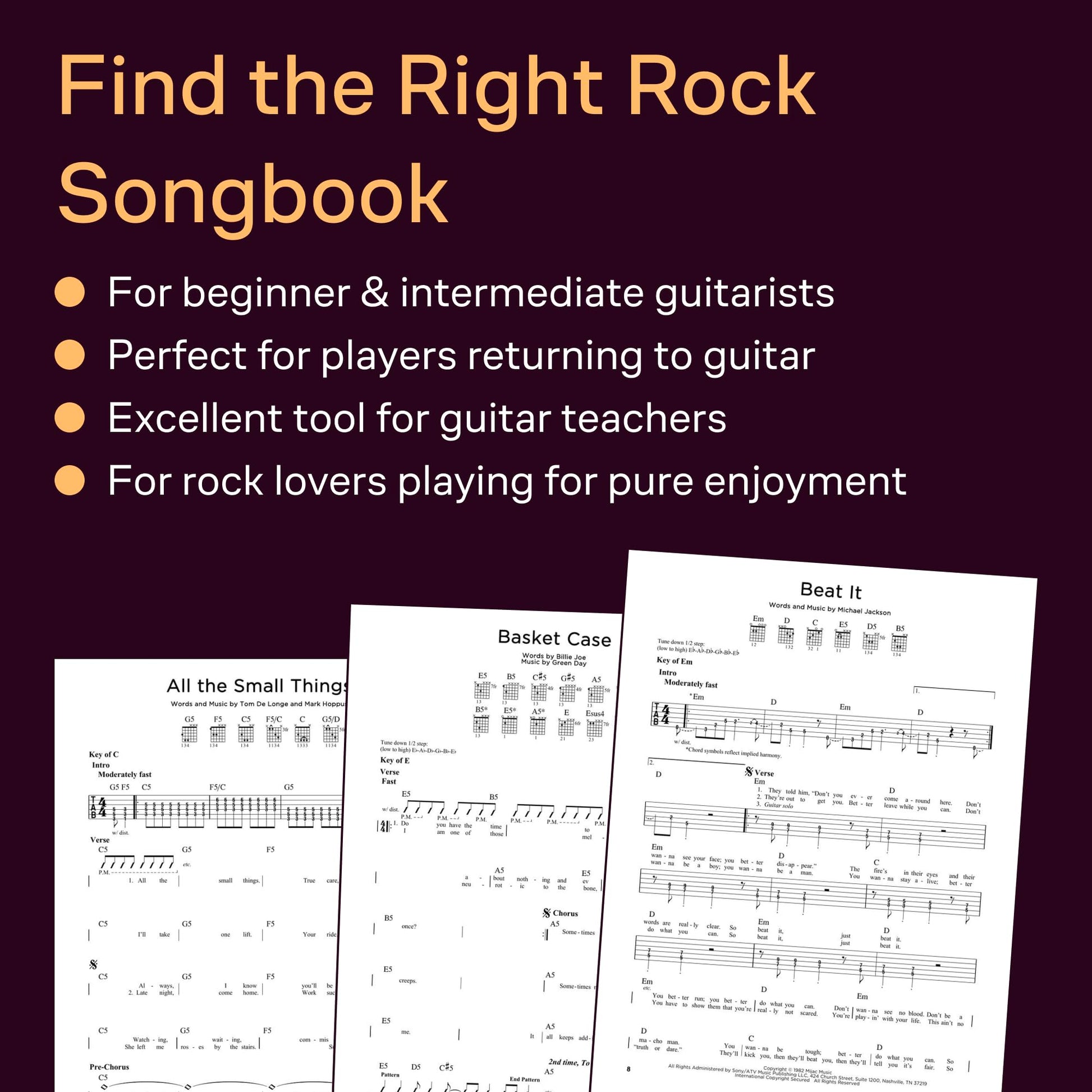 First 50 Songs You Should Play on Electric Guitar – Rock Guitar Tab Songbook | Beginner and Intermediate Guitarists | Play Iconic Hits from Nirvana, Metallica, Queen and More used book depot