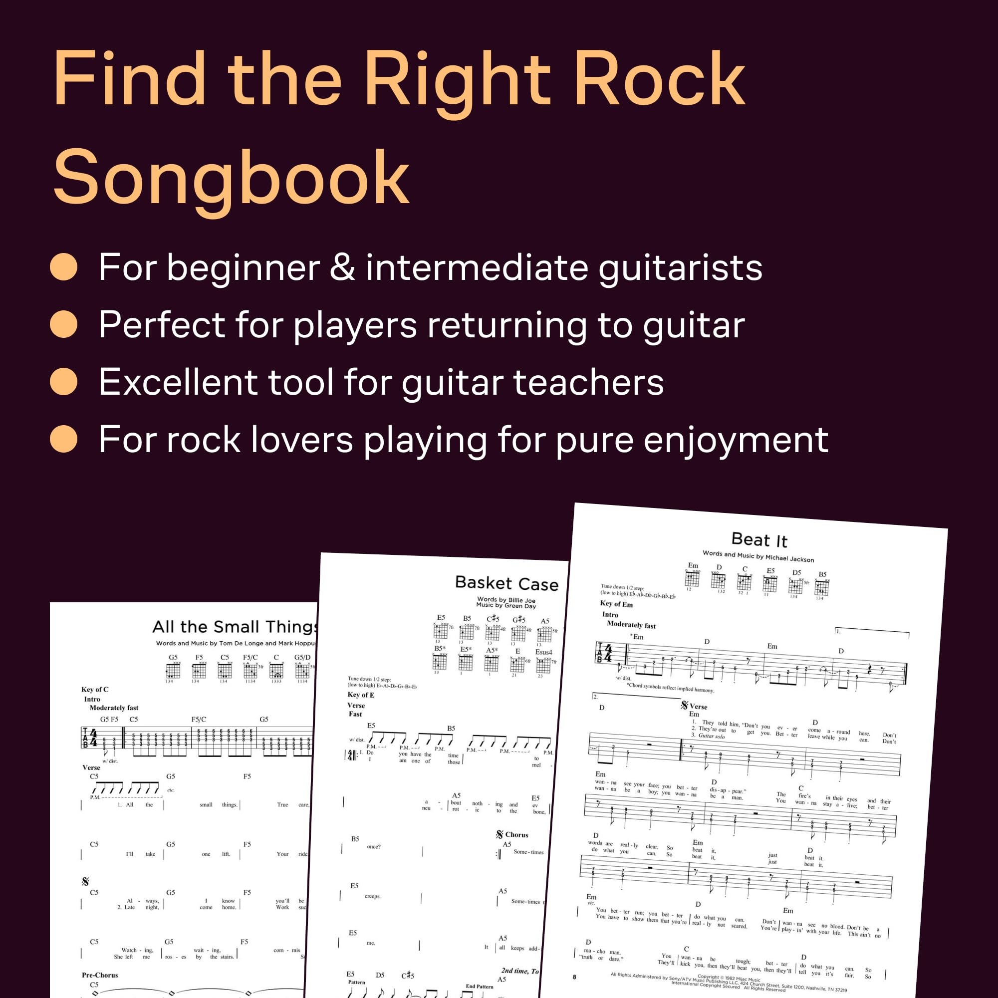 First 50 Songs You Should Play on Electric Guitar – Rock Guitar Tab Songbook | Beginner and Intermediate Guitarists | Play Iconic Hits from Nirvana, Metallica, Queen and More used book depot