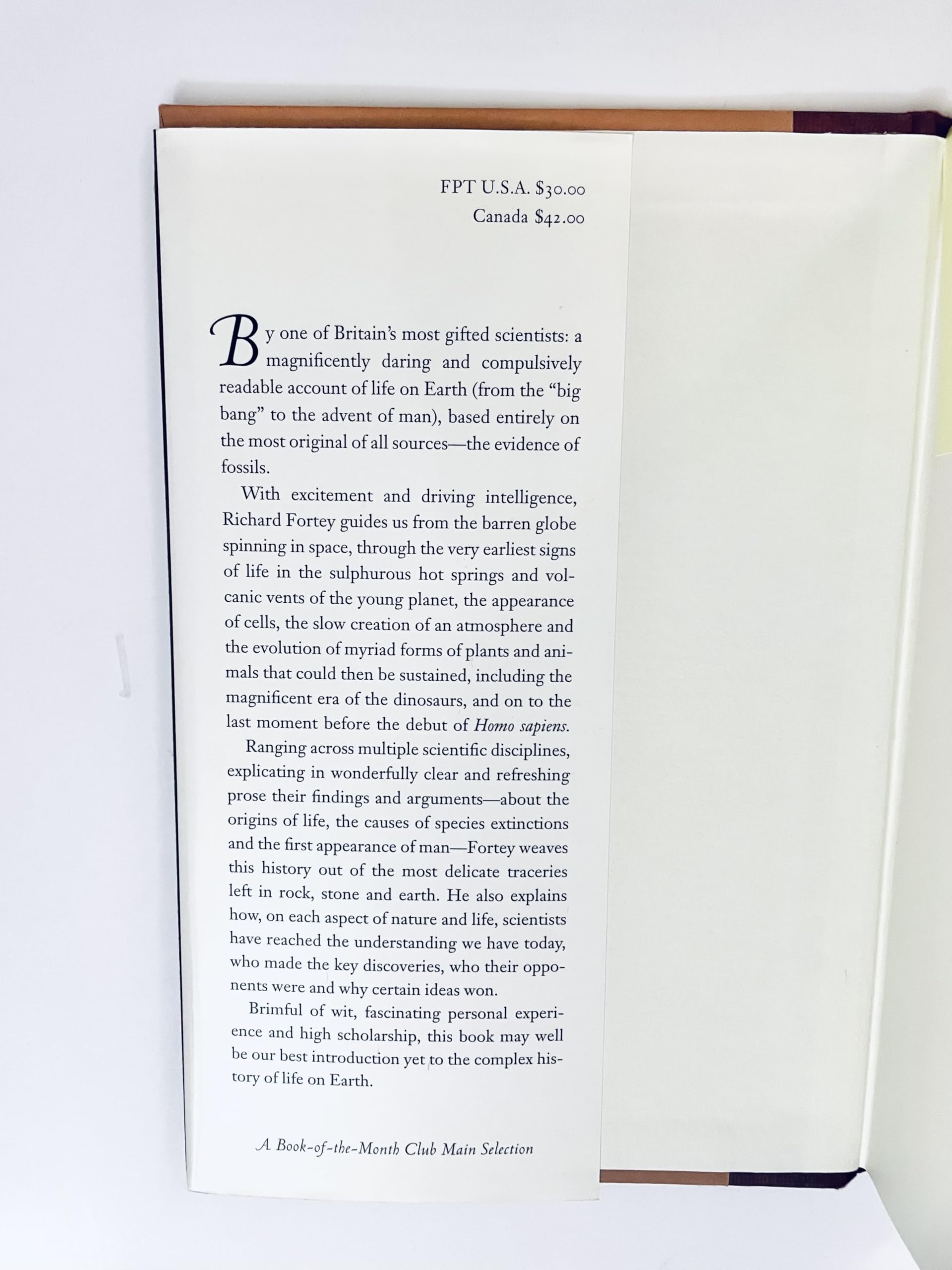 Life: A Natural History of the First Four Billion Years of Life on Earth used book depot