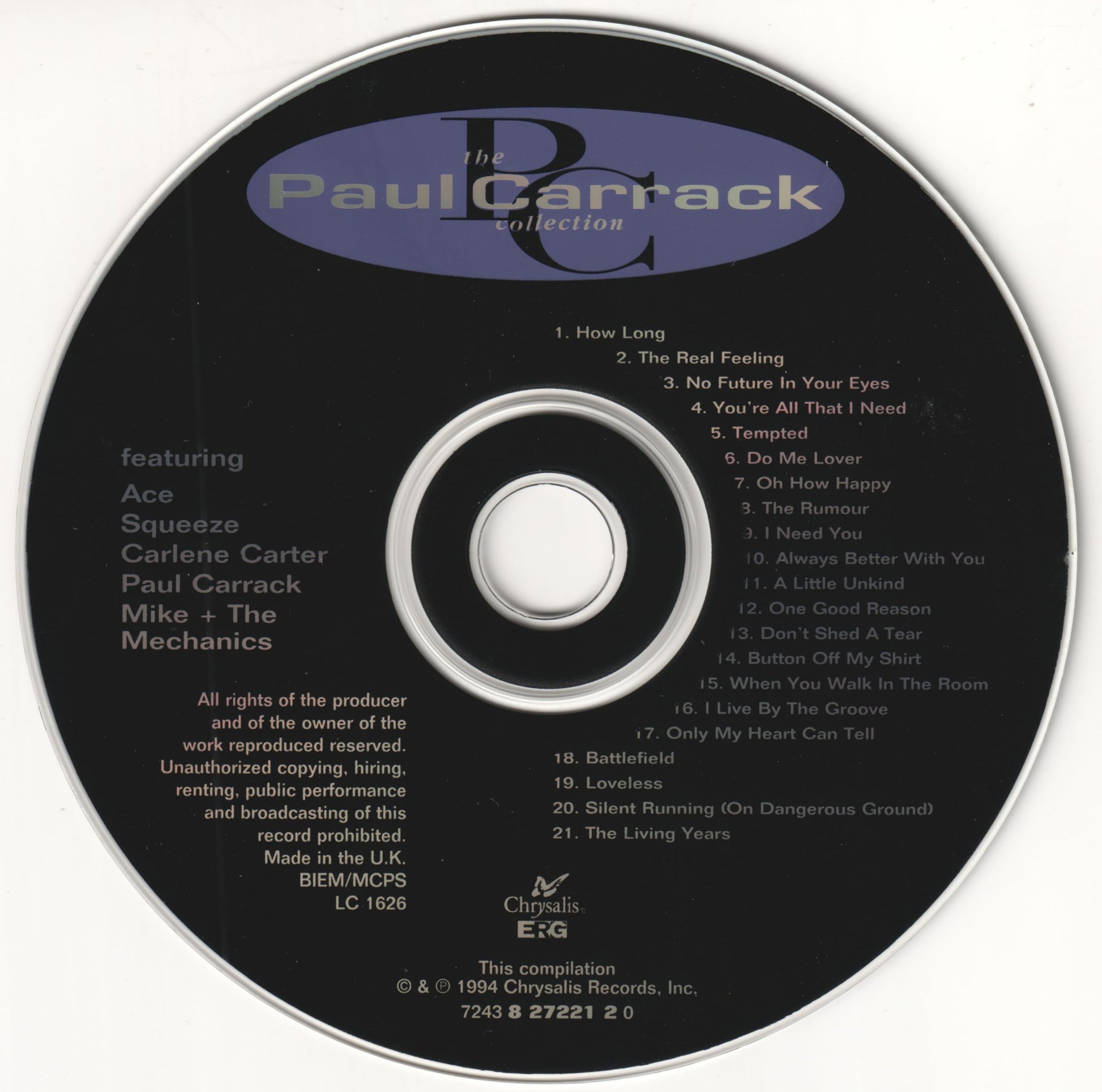 Twenty-One Good Reasons: The Paul Carrack Collection used book depot