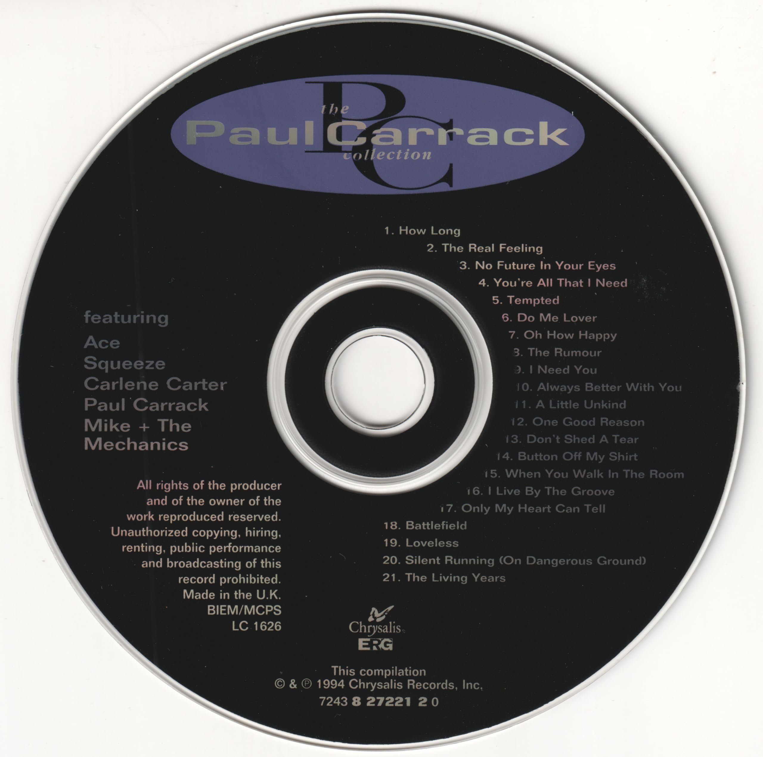 Twenty-One Good Reasons: The Paul Carrack Collection used book depot