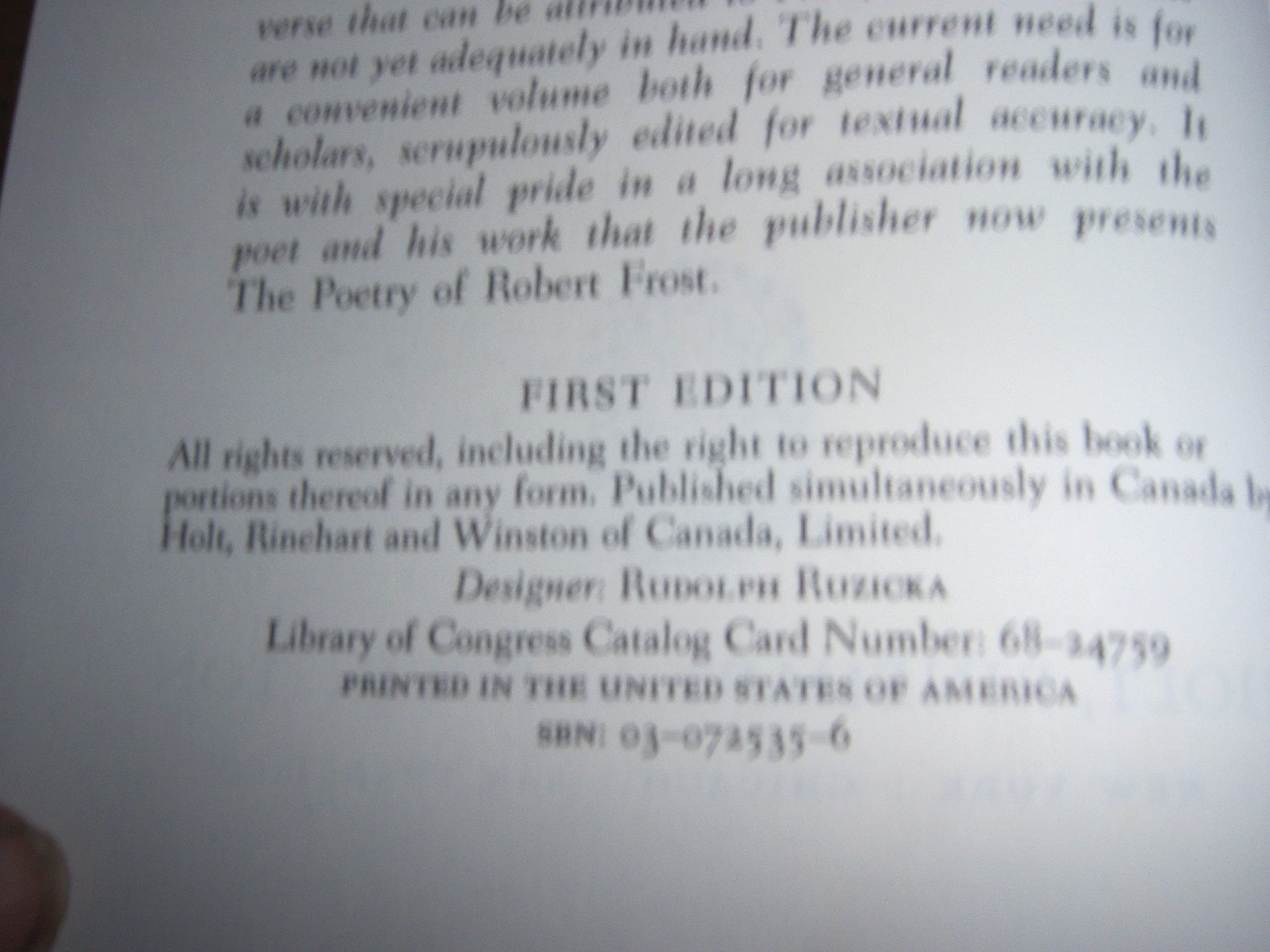 The Poetry of Robert Frost: All Eleven of His Books-Complete used book depot
