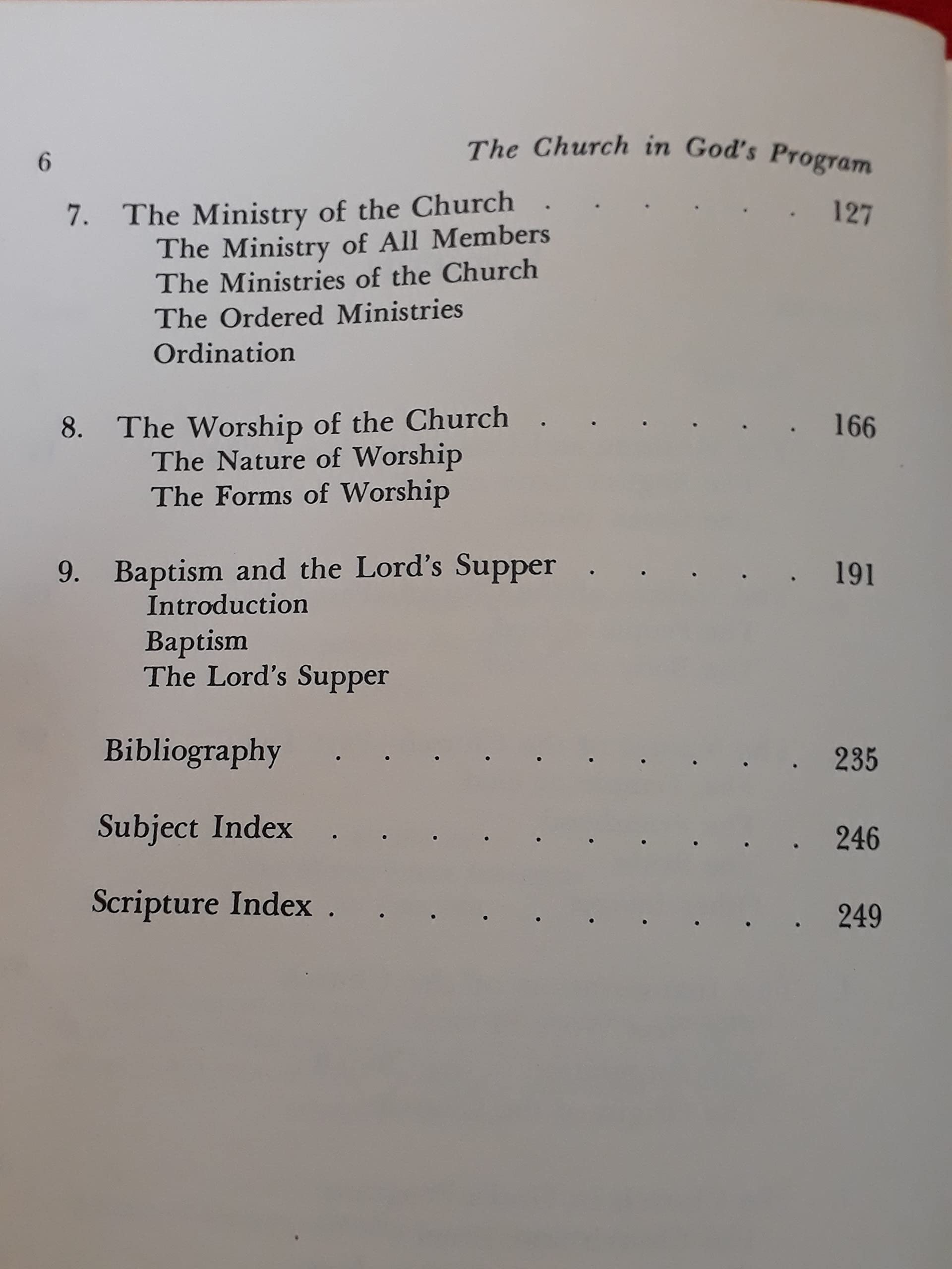 The Church in God's program used book depot