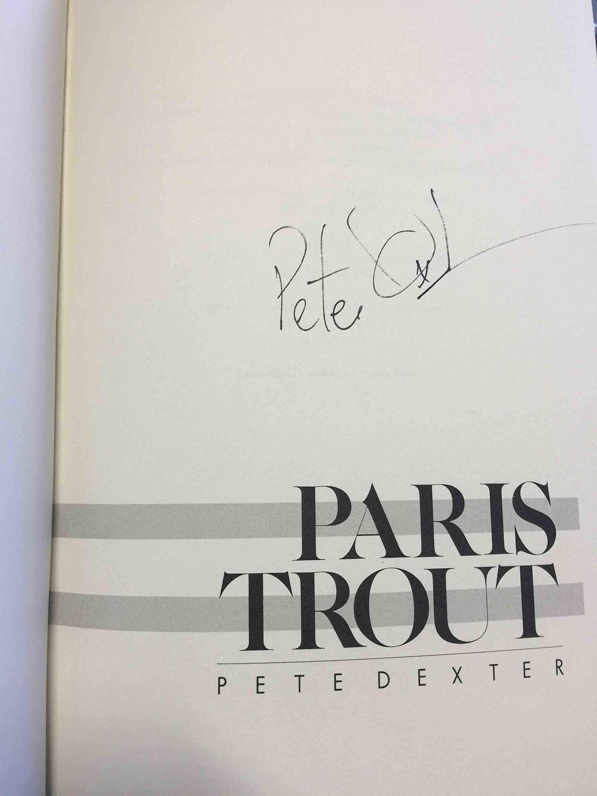Paris Trout used book depot