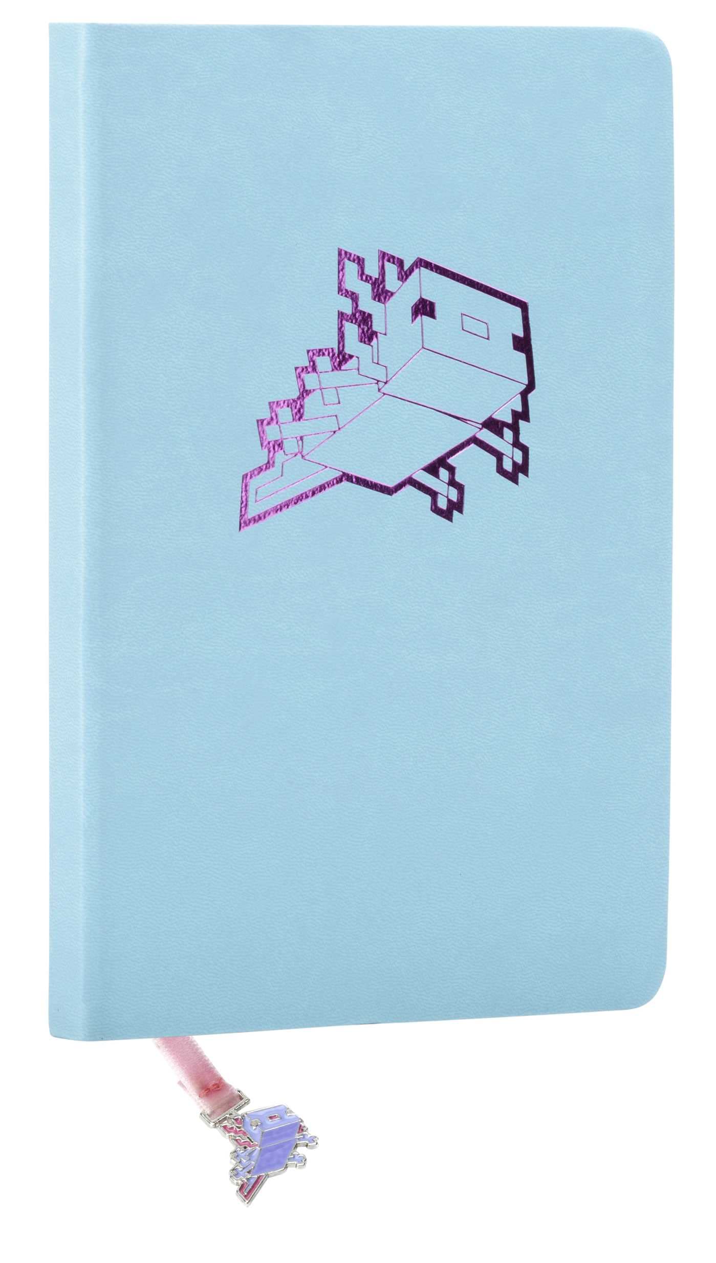 Minecraft: Axolotl Journal with Ribbon Charm used book depot
