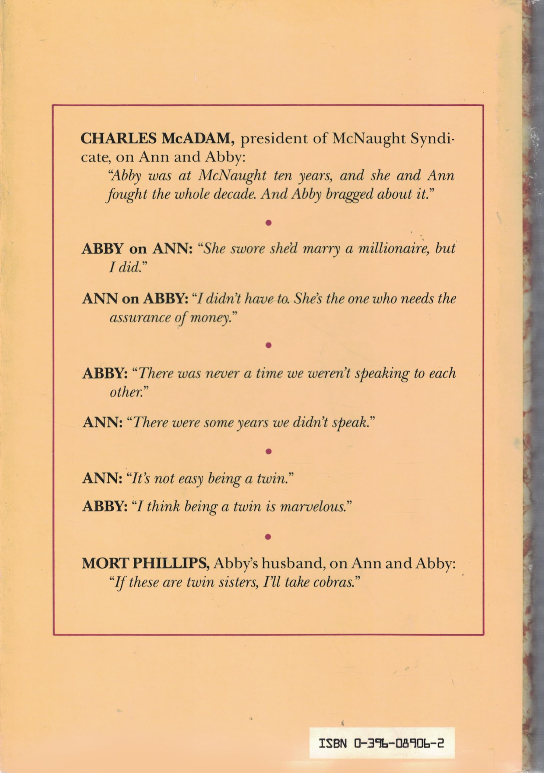 Dear Ann, Dear Abby: The Unauthorized Biography of Ann Landers and Abigail Van Buren used book depot