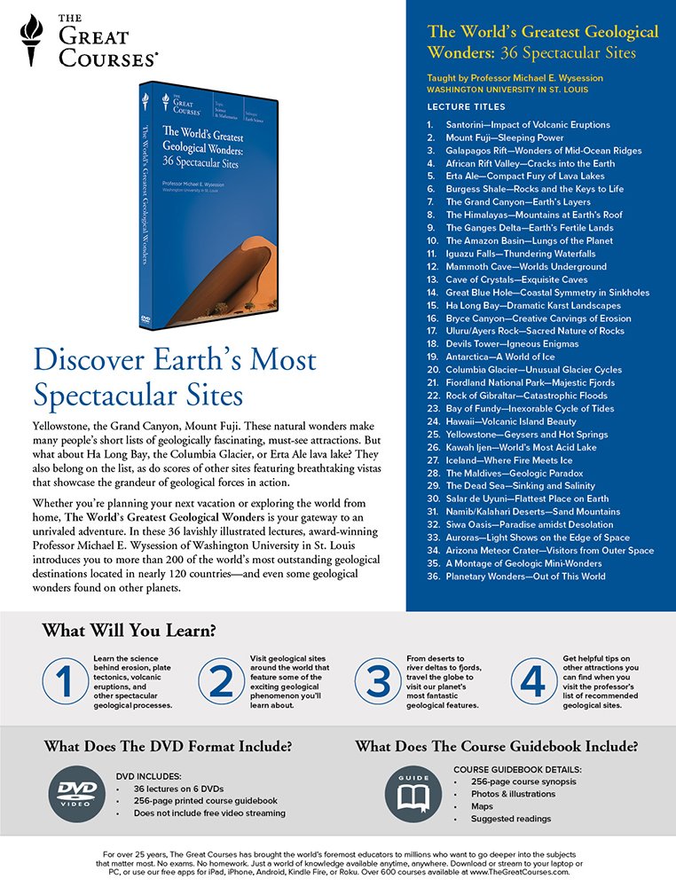 The World?s Greatest Geological Wonders: 36 Spectacular Sites used book depot