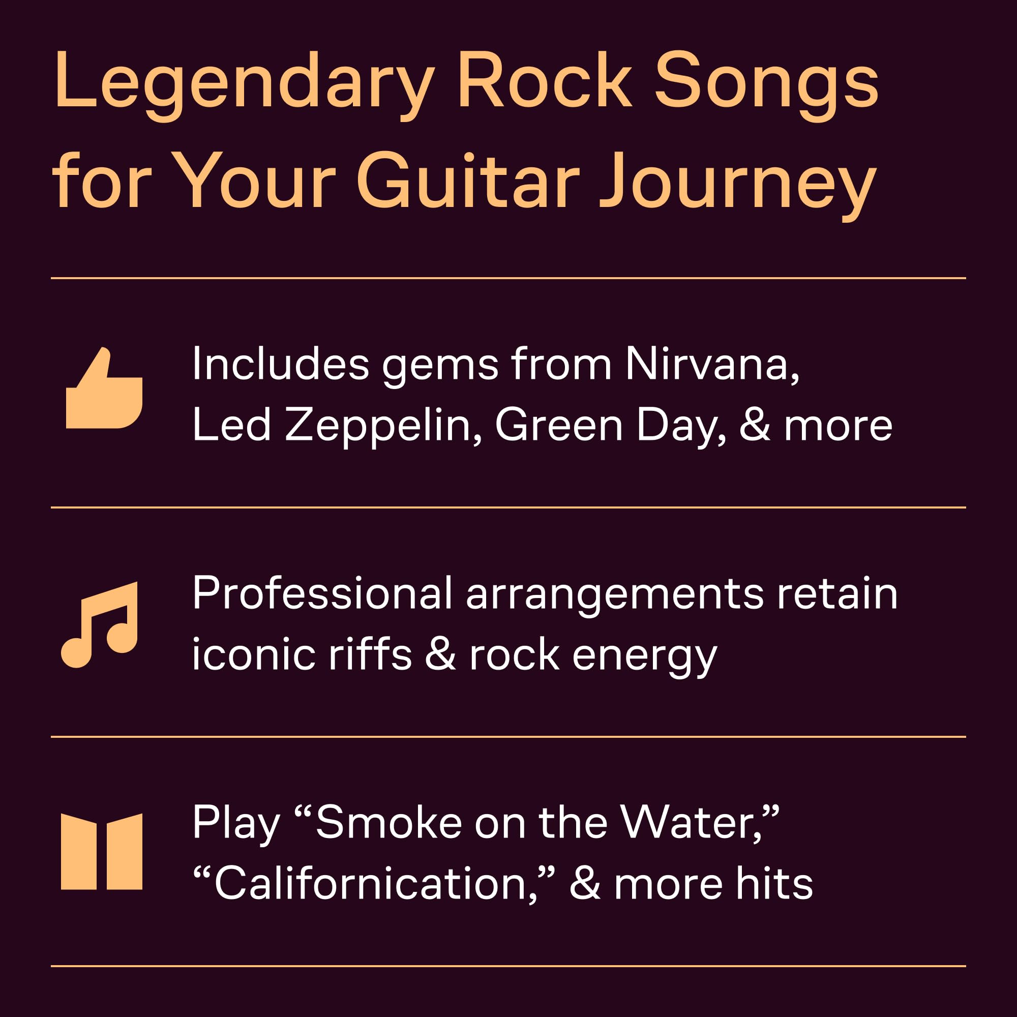 First 50 Songs You Should Play on Electric Guitar – Rock Guitar Tab Songbook | Beginner and Intermediate Guitarists | Play Iconic Hits from Nirvana, Metallica, Queen and More used book depot