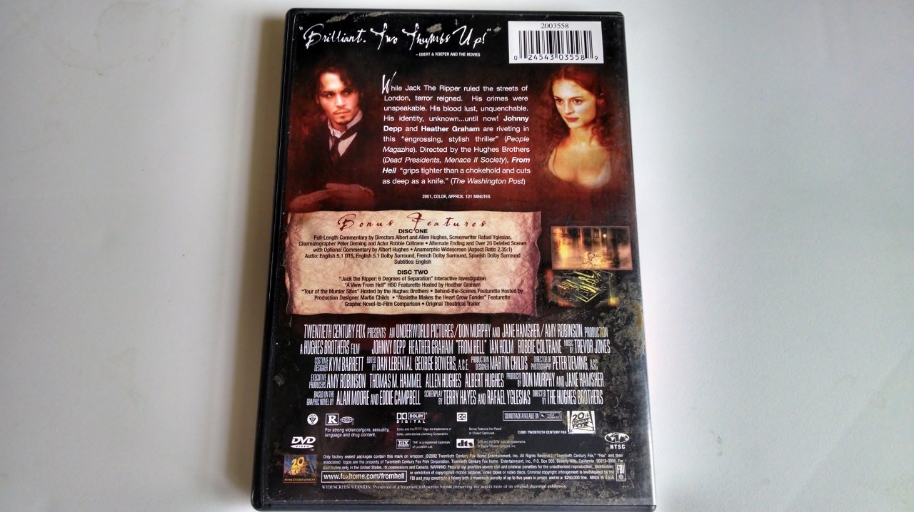 From Hell (Two-Disc Special Edition) [DVD] used book depot