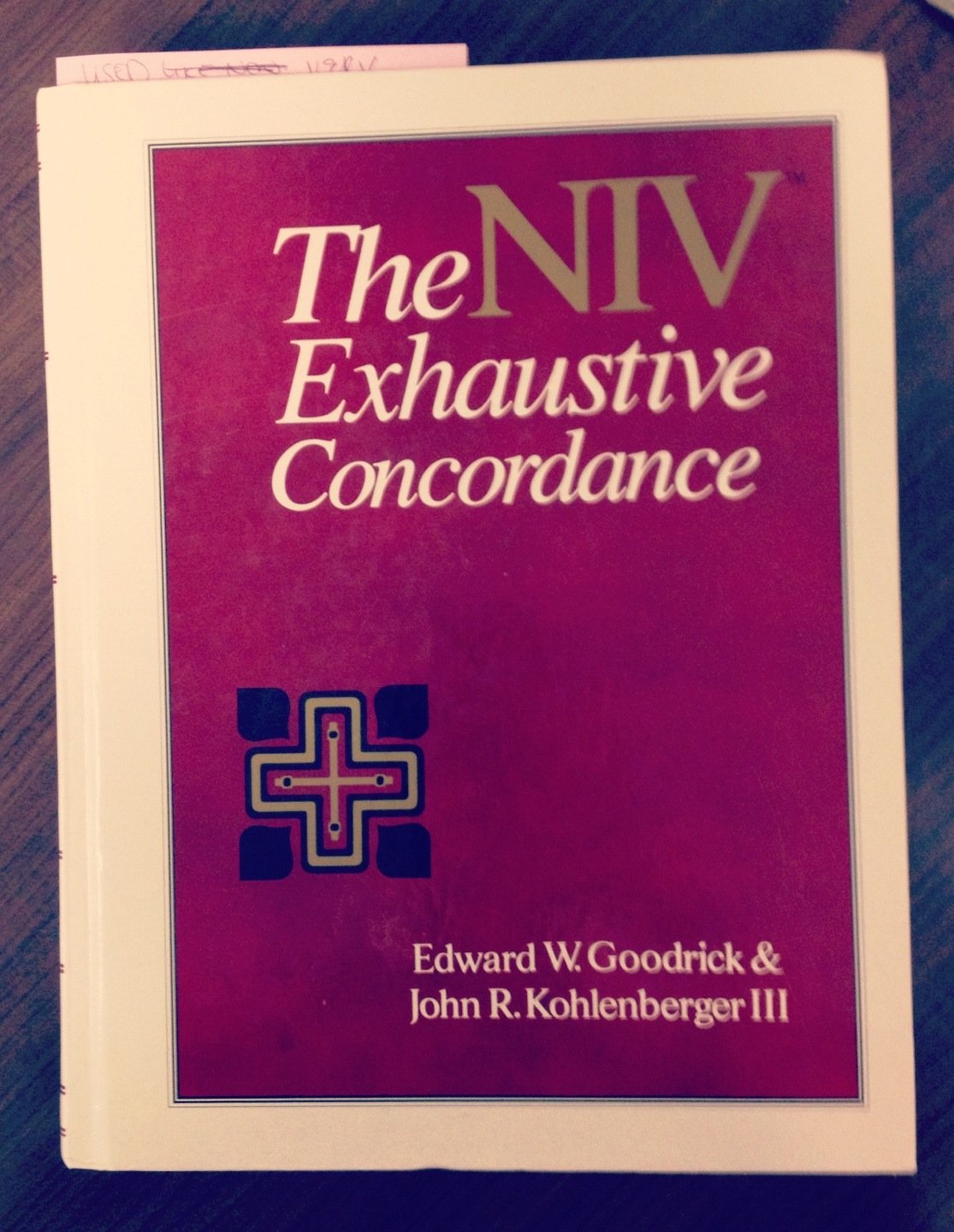 The NIV Exhaustive Concordance ( A Regency Reference Library Book) used book depot