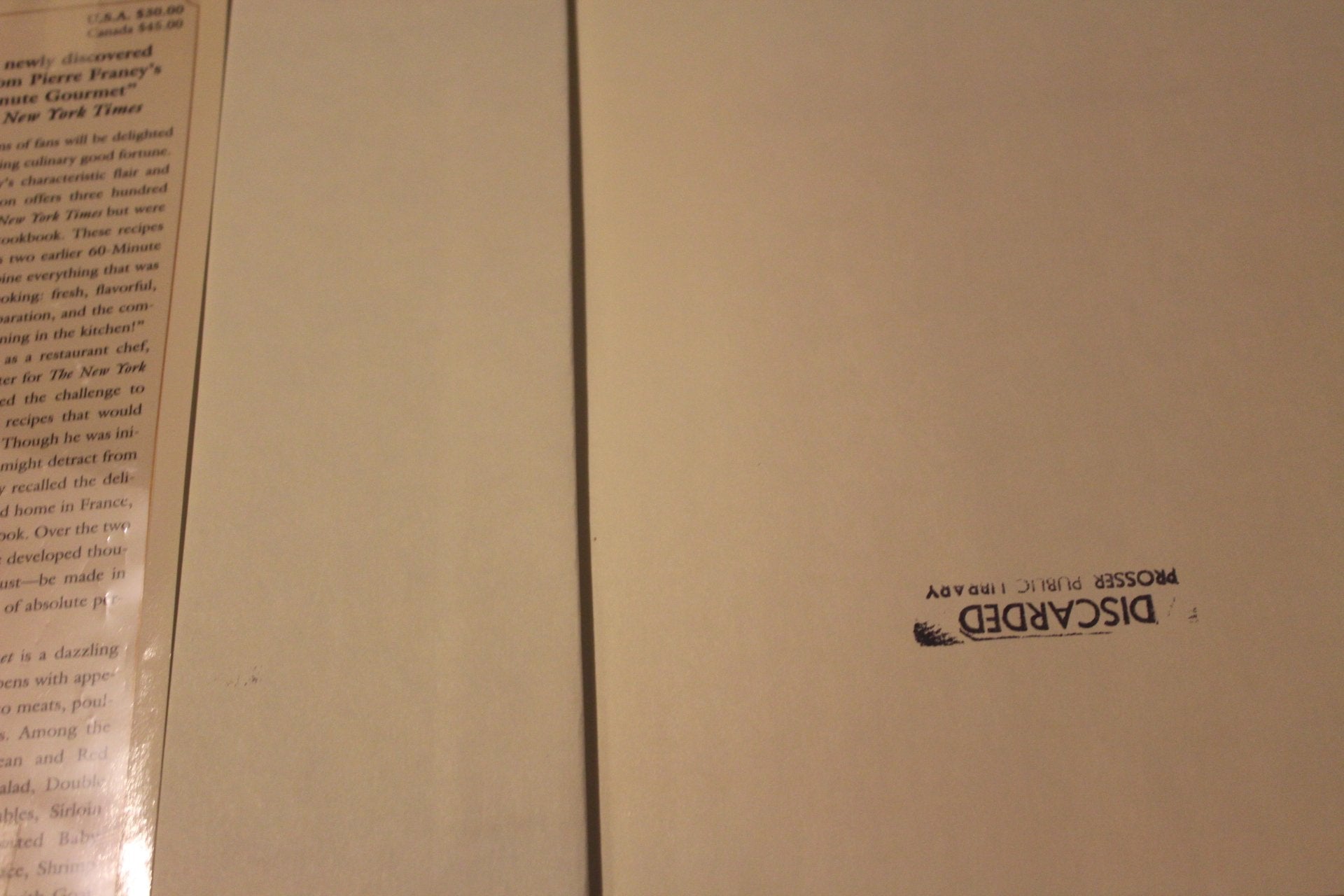 Cooking with the 60-Minute Gourmet: 300 Rediscovered Recipes from Pierre Franey's Classic New York Times Column used book depot