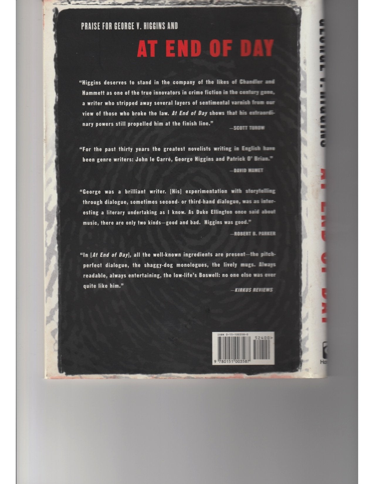 At End of Day: A Novel used book depot
