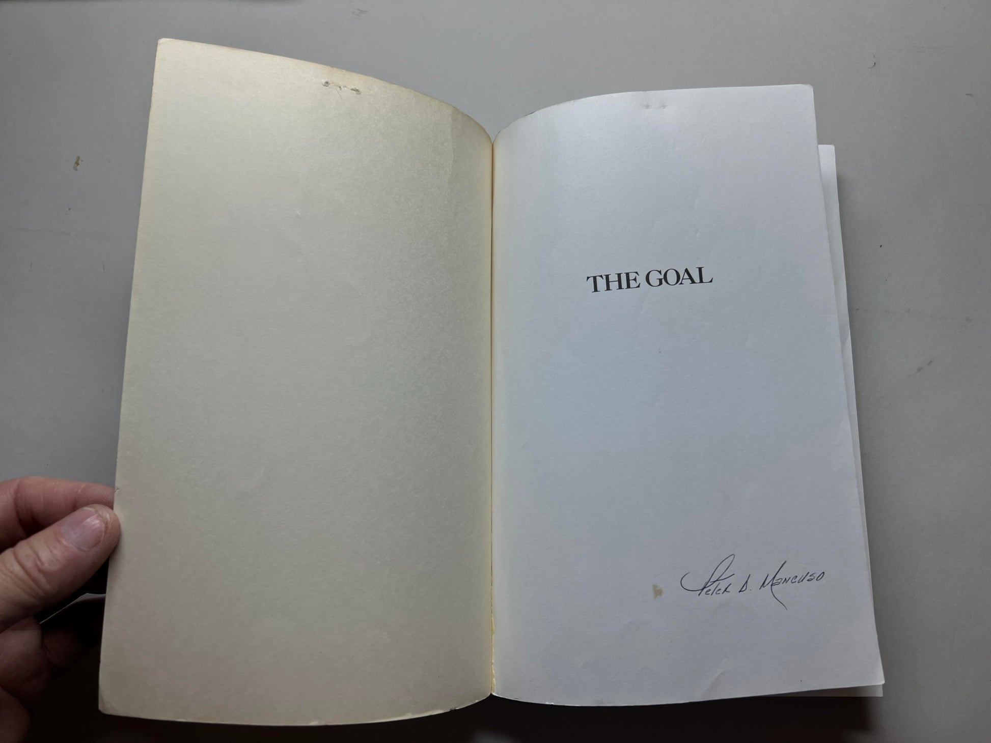 The Goal: Excellence In Manufacturing used book depot