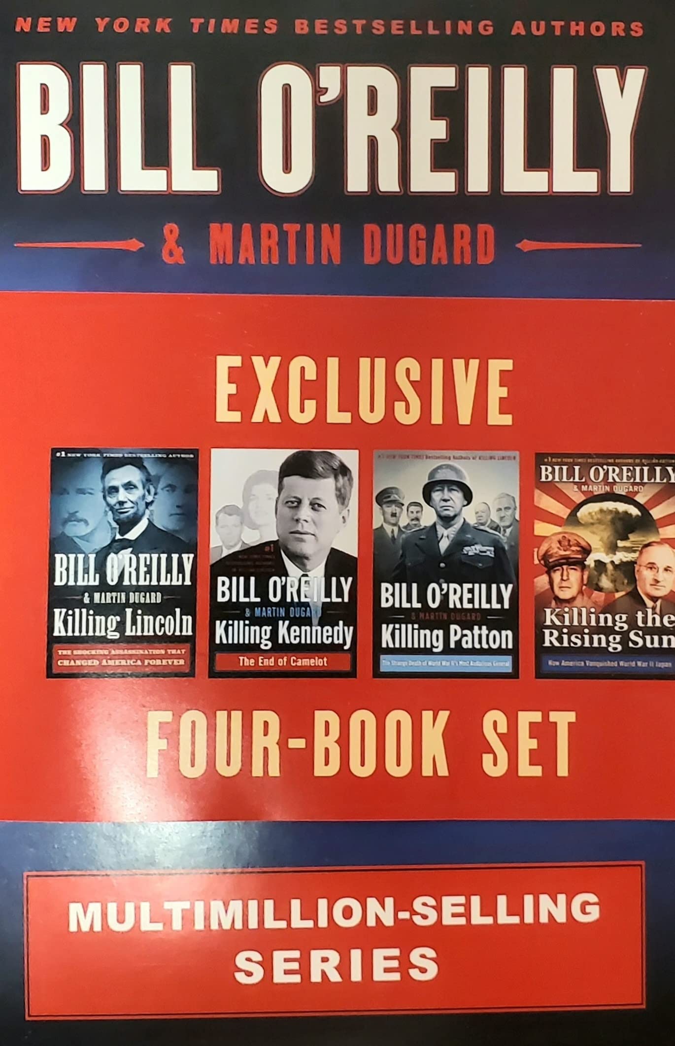 Bill O'Reilly exclusive four-book killing set (killing Lincoln/killing Kennedy/killing patton/killing the rising sun) used book depot