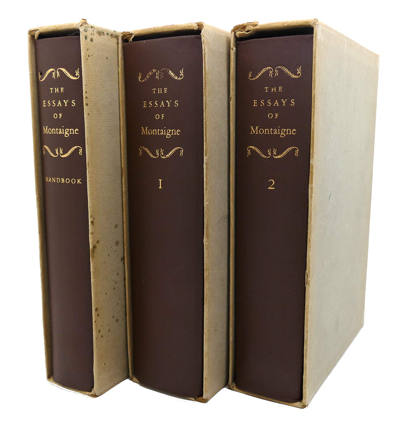 THE ESSAYS OF M. DE MONTAIGNE (IN 3 VOLUMES COMPLETE) used book depot