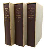 THE ESSAYS OF M. DE MONTAIGNE (IN 3 VOLUMES COMPLETE) used book depot